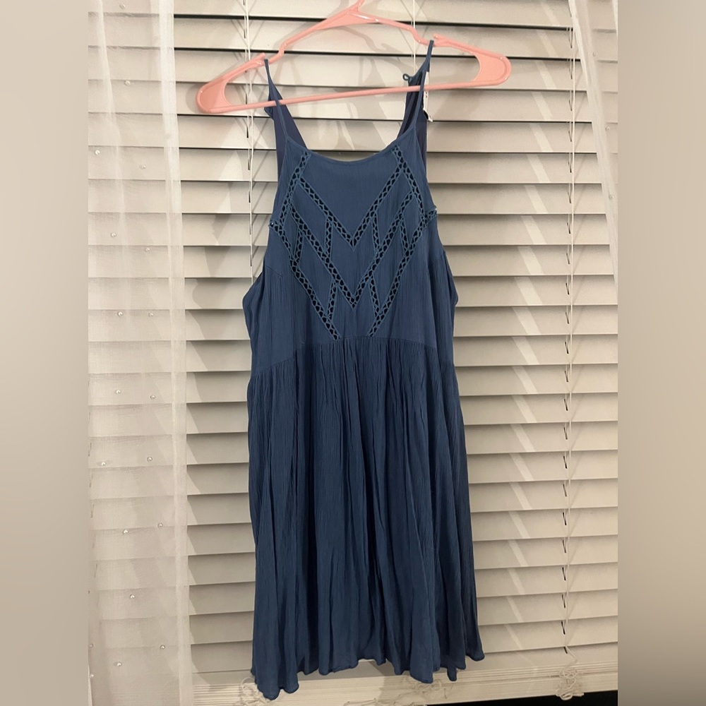 Blue mini dress